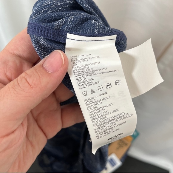 Prana blue striped serene tank nwt - Picture 6 of 7